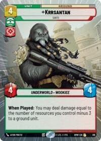 Krrsantan - Santo (Hyperspace) - Homeworlds - Star Wars: Unlimited card