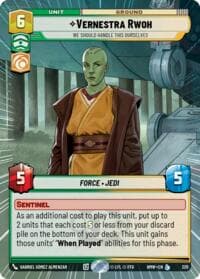 Vernestra Rwoh - We Should Handle This Ourselves (Hyperspace) - Homeworlds - Star Wars: Unlimited card