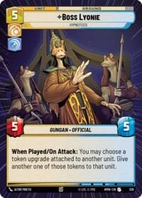Boss Lyonie - Hypnotized (Hyperspace) - Homeworlds - Star Wars: Unlimited card