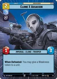 Clone X Assassin (Hyperspace) - Homeworlds - Star Wars: Unlimited card