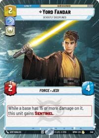 Yord Fandar - Devoutly Disciplined (Hyperspace) - Homeworlds - Star Wars: Unlimited card