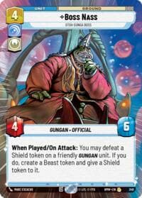 Boss Nass - Otoh Gunga Boss (Hyperspace) - Homeworlds - Star Wars: Unlimited card