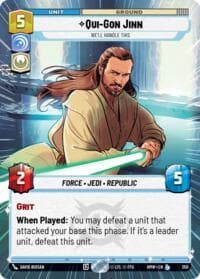 Qui-Gon Jinn - We'll Handle This (Hyperspace) - Homeworlds - Star Wars: Unlimited card