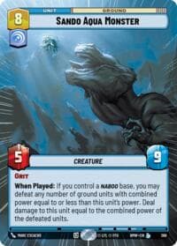 Sando Aqua Monster (Hyperspace) - Homeworlds - Star Wars: Unlimited card