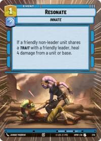 Resonate (Hyperspace) - Homeworlds - Star Wars: Unlimited card