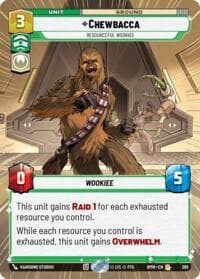 Chewbacca - Resourceful Wookiee (Hyperspace) - Homeworlds - Star Wars: Unlimited card