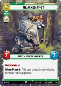 Hijacked AT-ST (Hyperspace) - Homeworlds - Star Wars: Unlimited card