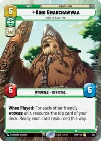 King Grakchawwaa - King of Kashyyyk (Hyperspace) - Homeworlds - Star Wars: Unlimited card
