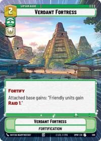 Verdant Fortress (Hyperspace) - Homeworlds - Star Wars: Unlimited card