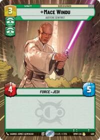 Mace Windu - Austere Centrist (Hyperspace) - Homeworlds - Star Wars: Unlimited card