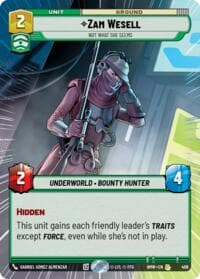 Zam Wesell - Not What She Seems (Hyperspace) - Homeworlds - Star Wars: Unlimited card