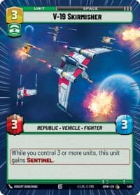 V-19 Skirmisher (Hyperspace) - Homeworlds - Star Wars: Unlimited card