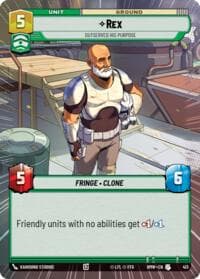 Rex - Outserved His Purpose (Hyperspace) - Homeworlds - Star Wars: Unlimited card
