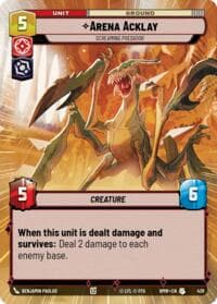Arena Acklay - Screaming Predator (Hyperspace) - Homeworlds - Star Wars: Unlimited card