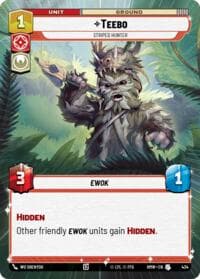 Teebo - Striped Hunter (Hyperspace) - Homeworlds - Star Wars: Unlimited card