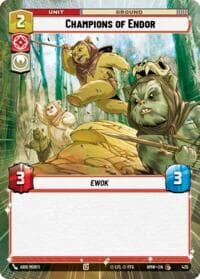 Champions of Endor (Hyperspace) - Homeworlds - Star Wars: Unlimited card