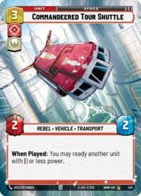 Commandeered Tour Shuttle (Hyperspace) - Homeworlds - Star Wars: Unlimited card