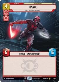 Maul - Only Revenge Remains (Hyperspace) - Homeworlds - Star Wars: Unlimited card