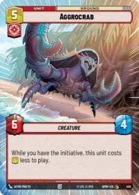 Aggrocrab (Hyperspace) - Homeworlds - Star Wars: Unlimited card