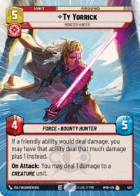 Ty Yorrick - Monster Hunter (Hyperspace) - Homeworlds - Star Wars: Unlimited card