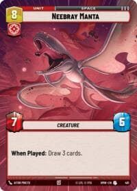 Neebray Manta (Hyperspace) - Homeworlds - Star Wars: Unlimited card