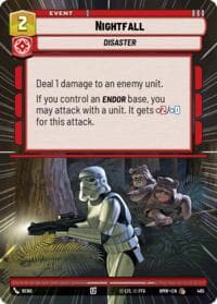 Nightfall (Hyperspace) - Homeworlds - Star Wars: Unlimited card