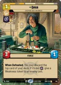 Qimir - Everyone Has a Weakness (Hyperspace) - Homeworlds - Star Wars: Unlimited card