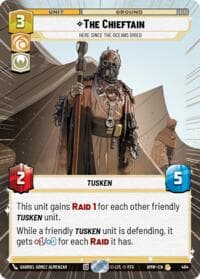 The Chieftain - Here Since the Oceans Dried (Hyperspace) - Homeworlds - Star Wars: Unlimited card