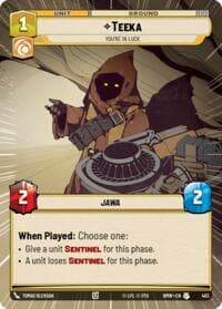Teeka - You're in Luck (Hyperspace) - Homeworlds - Star Wars: Unlimited card
