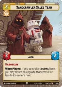 Sandcrawler Sales Team (Hyperspace) - Homeworlds - Star Wars: Unlimited card
