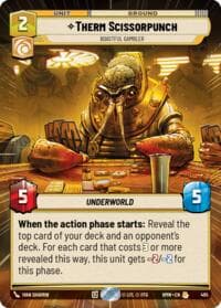 Therm Scissorpunch - Boastful Gambler (Hyperspace) - Homeworlds - Star Wars: Unlimited card
