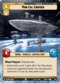Mon Cal Cruiser (Hyperspace) - Homeworlds - Star Wars: Unlimited card