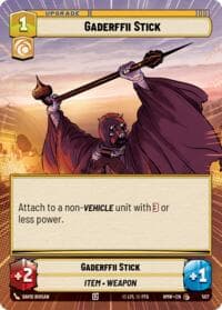Gaderffii Stick (Hyperspace) - Homeworlds - Star Wars: Unlimited card