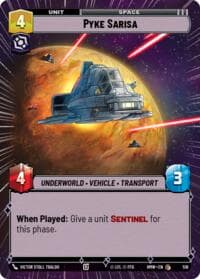 Pyke Sarisa (Hyperspace) - Homeworlds - Star Wars: Unlimited card