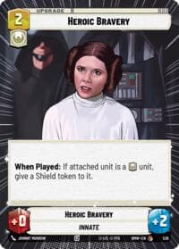 Heroic Bravery (Hyperspace) - Homeworlds - Star Wars: Unlimited card