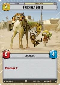 Friendly Eopie (Hyperspace) - Homeworlds - Star Wars: Unlimited card