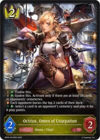 Octrice, Omen of Usurpation - BP19: Eightfold Retribution - Shadowverse: Evolve card
