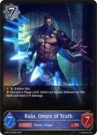 Raio, Omen of Truth - BP19: Eightfold Retribution - Shadowverse: Evolve card