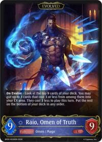 Raio, Omen of Truth (Evolved) - BP19: Eightfold Retribution - Shadowverse: Evolve card