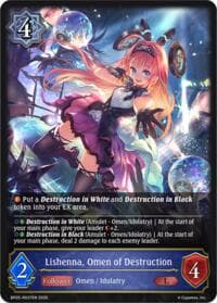 Lishenna, Omen of Destruction - BP19: Eightfold Retribution - Shadowverse: Evolve card