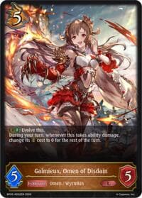 Galmieux, Omen of Disdain - BP19: Eightfold Retribution - Shadowverse: Evolve card