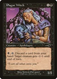 Plague Witch - Nemesis - Magic: The Gathering card