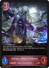 Rulenye, Omen of Silence - BP19: Eightfold Retribution - Shadowverse: Evolve card