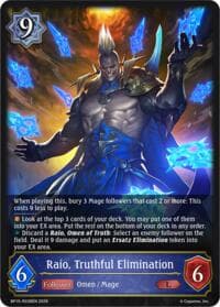 Raio, Truthful Elimination - BP19: Eightfold Retribution - Shadowverse: Evolve card