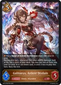 Galmieux, Ardent Disdain - BP19: Eightfold Retribution - Shadowverse: Evolve card
