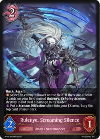 Rulenye, Screaming Silence - BP19: Eightfold Retribution - Shadowverse: Evolve card