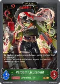 Verdant Lieutenant (Evolved) - BP19: Eightfold Retribution - Shadowverse: Evolve card