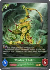 Warden of Balms - BP19: Eightfold Retribution - Shadowverse: Evolve card