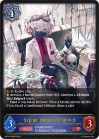 Sephie, Depraved Convict - BP19: Eightfold Retribution - Shadowverse: Evolve card