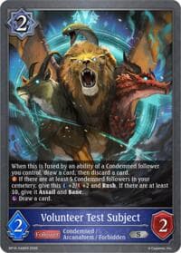 Volunteer Test Subject - BP19: Eightfold Retribution - Shadowverse: Evolve card